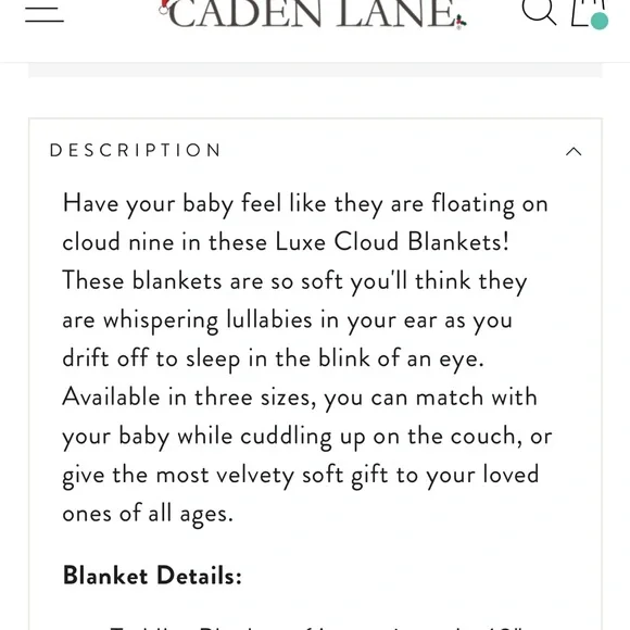 Caden Lane Luxe Blankets light rose soft pink blanket. New! - Picture 4 of 5